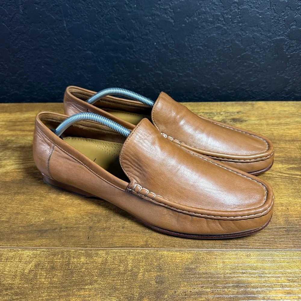Cole Haan Venetian C08133 British Tan Leather Loafers Mens 11 M